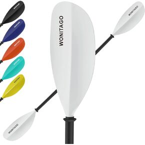 Kayak Paddles Fiberglass Paddle with Nylon Blades, Floating Adjustable Kayaking Oars, 3 Piece, 230-250 cm/90-98 inches, 210-230 cm/82-90 inches