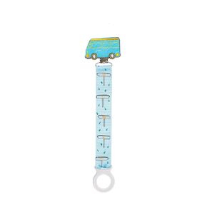 C.R. Gibson White and Pink Unicorn Baby Pacifier Clip for Babies, 2pc, 8.5'' L x 1'' W