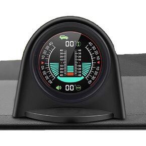 Vehicle Inclinometer Car Tilt Gauge Car Digital Inclinometer Level Tilt Gauge HUD Angle Slope Meter Car Angle Slope Meter for Off Road Vehicle