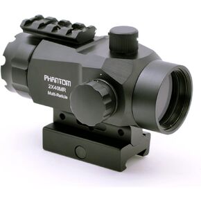 Hammers 2X40MR Phantom RedDot Sight Phantom Multi-Reticle Reflex Sight, Anodized Matte Black