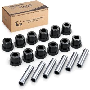 10L0L Golf Cart Spring Bushing Kit-Rear Leaf Springs Shackles Bushing Sleeve for EZGO TXT/Medalist (1994-up) & Club Car DS (1981-up), Replaces Parts 70289-G02/70291-G01/1012303/1015583