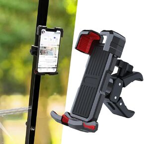 Golf Cart Phone Mount Holder for iPhone/Galaxy/Google Pixel, Universal Phone Holder for Most Brand EZGO, Club Car, Yamaha Golf Carts Phone Caddy