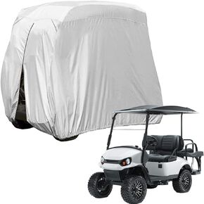 4 Passenger 400D Waterproof Golf Cart Cover fits EZ GO Club Car Yamaha, Sunproof Dustproof