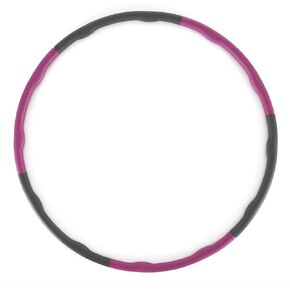 HolaHatha 900G 6 Piece Detachable Weighted Foam Padded Fitness Hula Hoop for Home Workouts, Cardio Exercise, Core Muscle Toning, and Adult Weight Loss