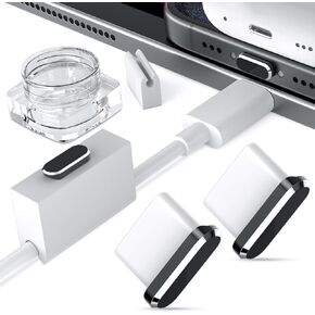 USB C Anti Dust Plug for iPhone 15 Pro Max Samsung S24 Ultra A53 A54 Galaxy S23 S22 S21 S20 USBC Dust Plugs Protector Type C Charging Port Cover Clip Case for Google Pixel 8 7 6 7a 6a 5 OnePlus 2 Pack