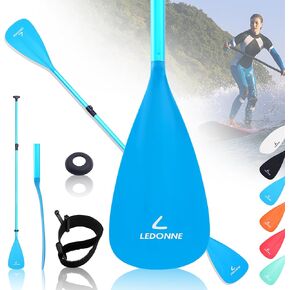 SUP Paddle 4-Piece Adjustable Kayak Paddle Floating Lightweight Paddle Board Oar with Aluminum Alloy Shaft and 2 Nylon Blades Best Price Based on Our 3 Million Sets Per Year