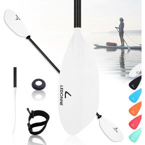SUP Paddle 4-Piece Adjustable Kayak Paddle Floating Lightweight Paddle Board Oar with Aluminum Alloy Shaft and 2 Nylon Blades Best Price Based on Our 3 Million Sets Per Year