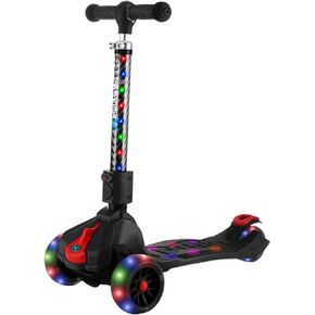 Hover-1 Ziggy Folding Kick Scooter for Kids (5+ Year Old) | Features Lean-to-Turn Axle, Solid PU Tires & Slim-Design, 110 LB Max Load Capacity, Safe