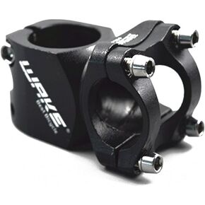 25.4 Stem 32mm Bike Stem Wake Mountain Bike Stem Short Handlebar Stem for Most Bicycle, Road Bike, MTB, BMX, Fixie Gear, Cycling (Aluminum Alloy, Black)