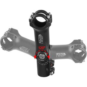 BESNIN Adjustable Bike Stem 0-120 Degree for 31.8 mm 90mm/110mm stem, Adjustable MTB Stem Mountain Bike Handlebar Stem for Bicycle, Road Bike, MTB, BMX, Cycling