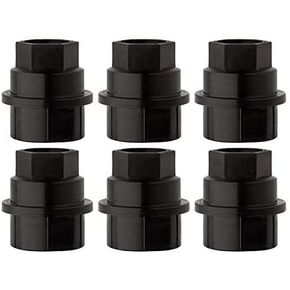 Prime Ave Black Wheel Nut Cap Covers for Chevrolet GMC Part# 15646250 (6 Pack)