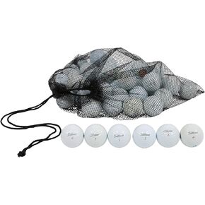 Clean Green Golf Balls 24 Ball Pack Recycled Used for Titleist Pro V1X Golf Balls Brand Bulk Mix - Good Condition for Titleist Golf Balls - Includes Mesh Carrying Bag & Recycled and Used Golf Balls
