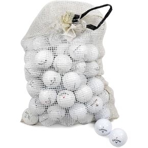 Callaway Assorted Models Recycled B/C Grade Golf Balls in Onion Mesh Bag (72-Piece), White