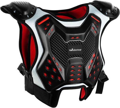 Webetop Youth ATV واقي الصدر موتوكروس درع سترة للأطفال الدراجة الترابية ركوب الدراجات الجبلية M in Kuwait