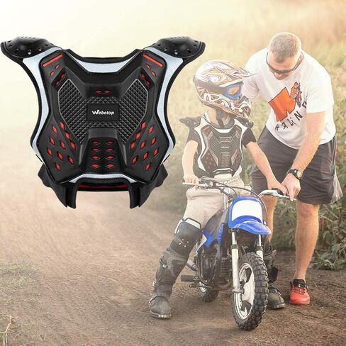 Webetop Youth ATV واقي الصدر موتوكروس درع سترة للأطفال الدراجة الترابية ركوب الدراجات الجبلية M in Kuwait