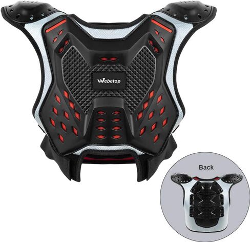Webetop Youth ATV واقي الصدر موتوكروس درع سترة للأطفال الدراجة الترابية ركوب الدراجات الجبلية M in Kuwait