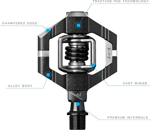 Crankbrothers Candy Clip-In MTB Bike Pedal - Gravel/XC/Trail Lightweight Bicycle Pedal, 4 Sided Entry, Customizable Float, Premium Bearings in Saudi Arabia