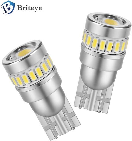مصابيح زينون بيضاء 194 168 LED خالية من الأخطاء T10 W5W 175 2825 192 لمبات LED مع عدسة + 19 شريحة LED 360 درجة مصابيح داخلية للسيارة فائقة السطوع لمبات لوحة ترخيص السيارة (قطعتان) in Saudi Arabia