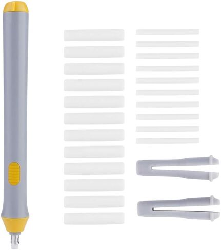 Battery Powered Electric Eraser,Battery Operated Electric Eraser,Eraser Pen,Book Marks Kid,Peacock Patch Tenwin Electric Battery Operated Automatic Pencil Eraser with 22 Eraser Refills(Black) in Saudi Arabia