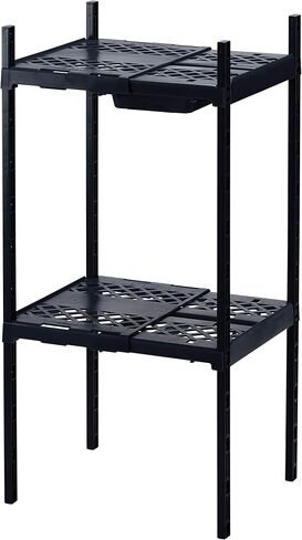 LockerMate Double Locker Shelf, Adjustable Width and Height to Fit Most School Lockers, Black in Saudi Arabia