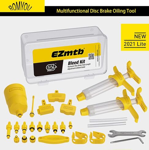ROWYOU Bike Bleed Kit, Brake Bleed Kit for Shimano Hydraulic Disc Brakes, Bicycle Brake Bleeding Tools Kit for Shimano,SRAM,AVID,MAGURA,TEKTRO,Hayes,Zoom Hydraulic Brake, Professional Brake Bleed Kit in Saudi Arabia