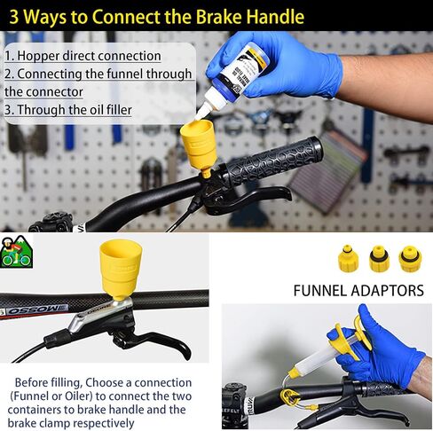 ROWYOU Bike Bleed Kit, Brake Bleed Kit for Shimano Hydraulic Disc Brakes, Bicycle Brake Bleeding Tools Kit for Shimano,SRAM,AVID,MAGURA,TEKTRO,Hayes,Zoom Hydraulic Brake, Professional Brake Bleed Kit in Saudi Arabia