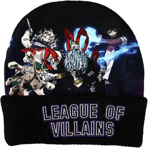 League of Villains Knit Cuff Beanie Black in Saudi Arabia
