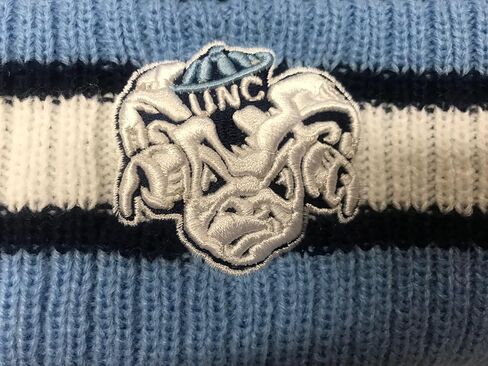 Zephyr NCAA Team Color-Retro Logo -Cuffed Knit Skully Beanie Pom Hat in Saudi Arabia