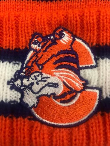 Zephyr NCAA Team Color-Retro Logo -Cuffed Knit Skully Beanie Pom Hat in Saudi Arabia