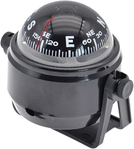 Automotive Compass Ball,Compass for Car,Dash Compass,Multifunctional Car Compass with Bracket,Dashboard Compass for Boat Car Truck to Find Direction (Black) in Saudi Arabia