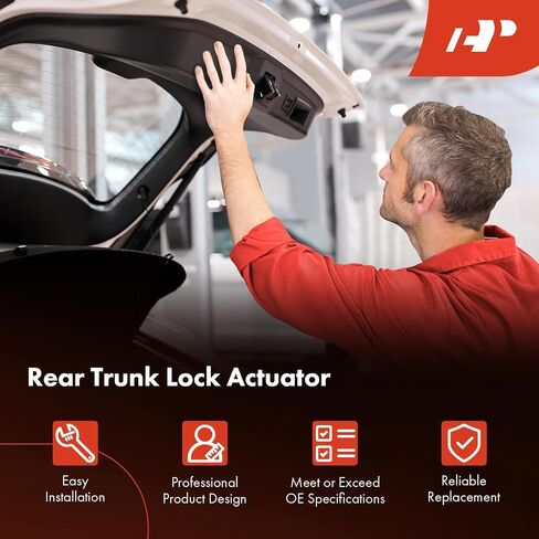 A-Premium Tailgate Trunk Latch Lock Actuator Compatible with Buick Cadillac Chevy GMC Pontiac Saturn Vehicles - Enclave Escalade ESV SRX Suburban Equinox Yukon Terrain Torrent Vue - # 931-299, 4-Pin in Kuwait