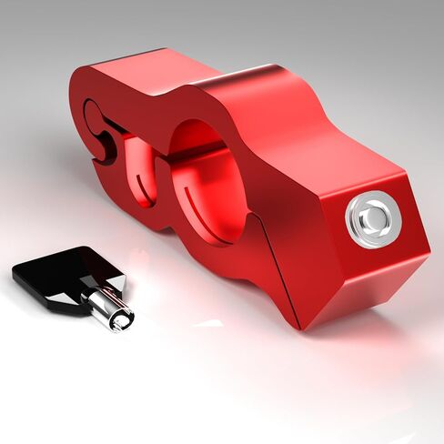 قبضة قفل مقود الدراجة النارية العالمية، للدراجات النارية/الدراجات الرياضية/الدراجات الكهربائية/الدراجات البخارية/الدراجات البخارية/ATVs ملحق الأمان النهائي، جهاز قفل مضاد للسرقة شديد التحمل (وظيفة 2 في 1) in Kuwait