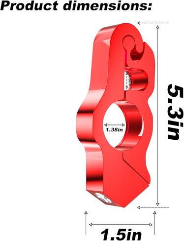 قبضة قفل مقود الدراجة النارية العالمية، للدراجات النارية/الدراجات الرياضية/الدراجات الكهربائية/الدراجات البخارية/الدراجات البخارية/ATVs ملحق الأمان النهائي، جهاز قفل مضاد للسرقة شديد التحمل (وظيفة 2 في 1) in Kuwait