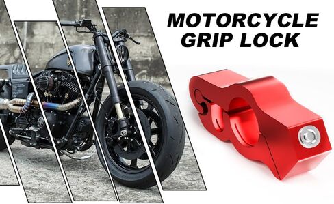 قبضة قفل مقود الدراجة النارية العالمية، للدراجات النارية/الدراجات الرياضية/الدراجات الكهربائية/الدراجات البخارية/الدراجات البخارية/ATVs ملحق الأمان النهائي، جهاز قفل مضاد للسرقة شديد التحمل (وظيفة 2 في 1) in Kuwait