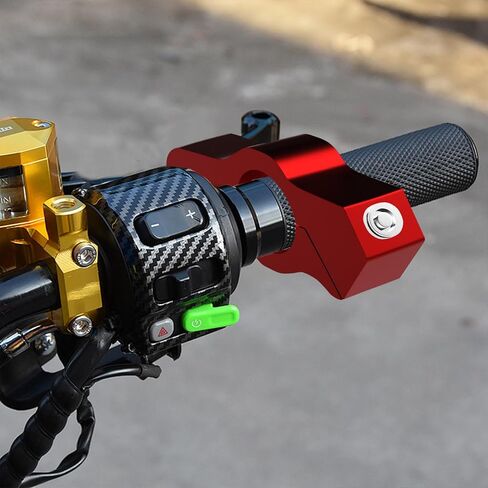 قبضة قفل مقود الدراجة النارية العالمية، للدراجات النارية/الدراجات الرياضية/الدراجات الكهربائية/الدراجات البخارية/الدراجات البخارية/ATVs ملحق الأمان النهائي، جهاز قفل مضاد للسرقة شديد التحمل (وظيفة 2 في 1) in Kuwait