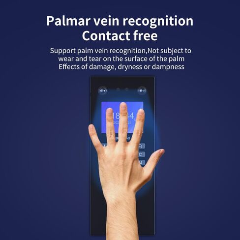 ساعة WEELIAO الديناميكية لوقت الوجه للموظفين والشركات الصغيرة مع مسح الوجه + راحة اليد + بصمة الإصبع + البطاقة + جهاز حضور كلمة المرور مع تقرير حضور الجيل التلقائي in Kuwait