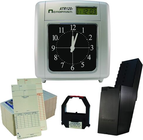 Acroprint ATR360 مسجل وقت التحميل العلوي الإلكتروني مع شاشة رقمية وساعة وقت مسح الإصبع البيومترية in Kuwait