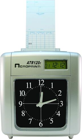 Acroprint ATR360 مسجل وقت التحميل العلوي الإلكتروني مع شاشة رقمية وساعة وقت مسح الإصبع البيومترية in Kuwait