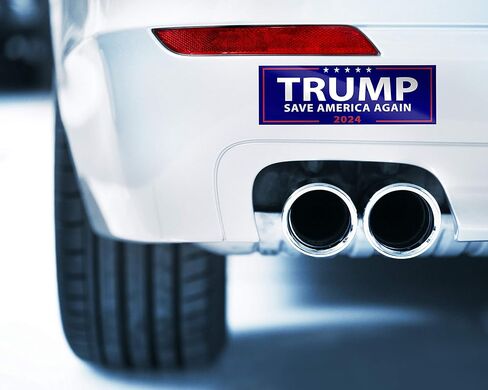 10 قطع من ملصقات دونالد ترامب 2024 Save America Again مقاس 9 بوصة × 3 بوصة للسيارة والمنزل والنوافذ والكمبيوتر المحمول in Kuwait