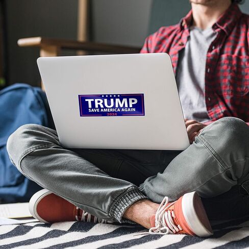 10 قطع من ملصقات دونالد ترامب 2024 Save America Again مقاس 9 بوصة × 3 بوصة للسيارة والمنزل والنوافذ والكمبيوتر المحمول in Kuwait