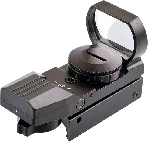 2MOA جهاز رؤية بنقطة حمراء وخضراء مع بصريات رؤية منعكسة 4 نمط شبكاني أسود in Kuwait