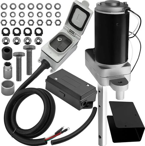 Fexhull 1824200100 Electric Powered Trailer Jack Kit for RV Trailer 12V 12,000 lbs, Single Speed Jacks, BD1046130-00, BD1824200100, 500370 F0910001 in Saudi Arabia