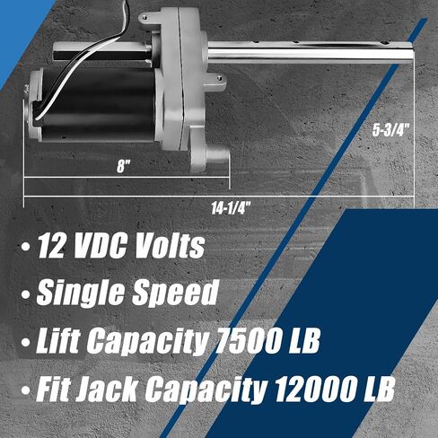 Fexhull 1824200100 Electric Powered Trailer Jack Kit for RV Trailer 12V 12,000 lbs, Single Speed Jacks, BD1046130-00, BD1824200100, 500370 F0910001 in Saudi Arabia
