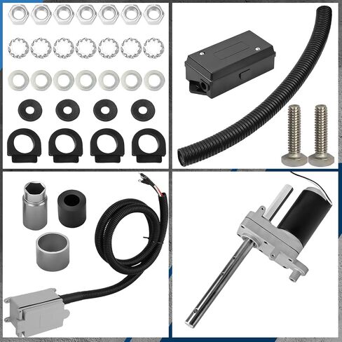 Fexhull 1824200100 Electric Powered Trailer Jack Kit for RV Trailer 12V 12,000 lbs, Single Speed Jacks, BD1046130-00, BD1824200100, 500370 F0910001 in Saudi Arabia