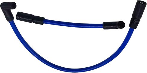 XtremeAmazing Blue 10.4mm Spark Plug Wires Set Compatible with Harley Davidson Big Twin FXD Dyna Softail in Saudi Arabia