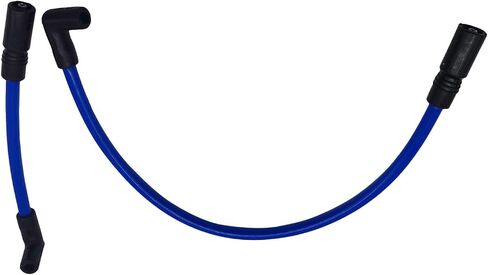 XtremeAmazing Blue 10.4mm Spark Plug Wires Set Compatible with Harley Davidson Big Twin FXD Dyna Softail in Saudi Arabia