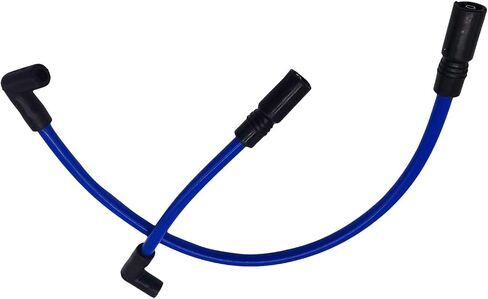 XtremeAmazing Blue 10.4mm Spark Plug Wires Set Compatible with Harley Davidson Big Twin FXD Dyna Softail in Saudi Arabia