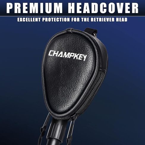 CHMAPKEY 15Ft / 18Ft Two-Sided Golf Ball Retriever Pro Version - Black Coating Aluminum Alloy Telescopic Golf Ball Picker with Comfortable Polyurethane Hand Grip in Saudi Arabia