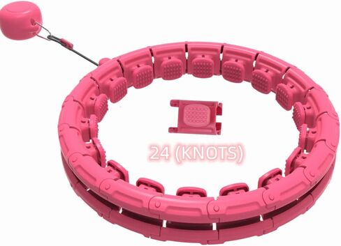 Weighted Fitness Hoola Hoop for Exercise,for Adults & Kids,2 in 1 Weight Loss 24 Detachable Knots Loos Hoops, Equipment for Adult in Saudi Arabia