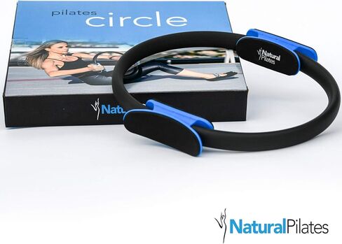 الدائرة السحرية للبيلاتس الطبيعية | حلقة بيلاتيس 14 بوصة لتمرين الفخذ الداخلي والخارجي للنساء | دائرة مع قبضة مزدوجة | حلقة اللياقة البدنية وأرضية الحوض لممارسة التمارين in Kuwait